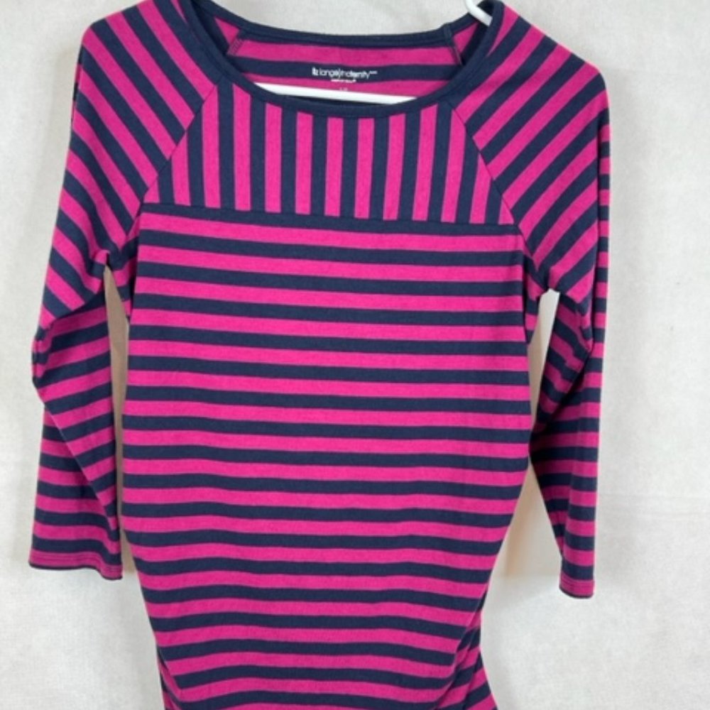 Striped 3/4-Sleeve Maternity Tee by Liz Lange